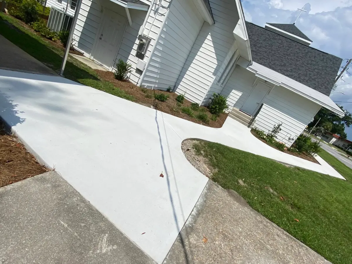 Church entry walkway